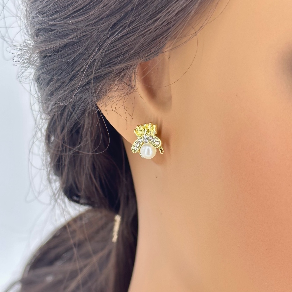 Honey Bee Stud Earrings